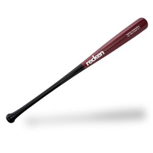 Recken Pro Comp 271 Maple Bamboo Composite Baseball Bat with black handle and maroon barrel