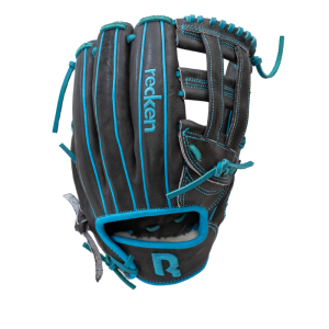 Recken Pro Series 12.75" Outfield Baseball Glove (RHT/Black/Blue)