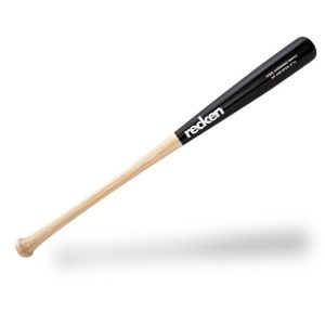 Recken Pro Stick 271L Steel Hardened Maple Baseball Bat with natural handle and black barrel